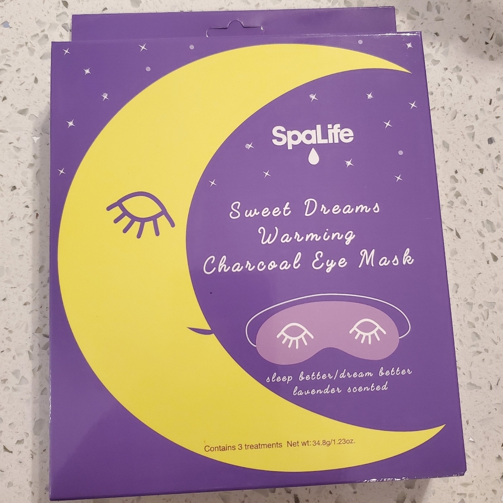 🌺3 PK SPA LIFE WARMING CHARCOAL EYE MASK